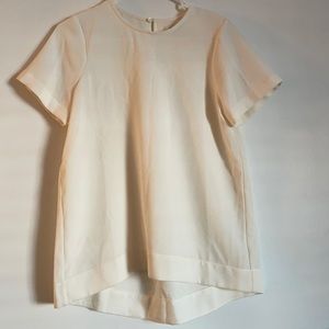 Madewell White Blouse Size Small